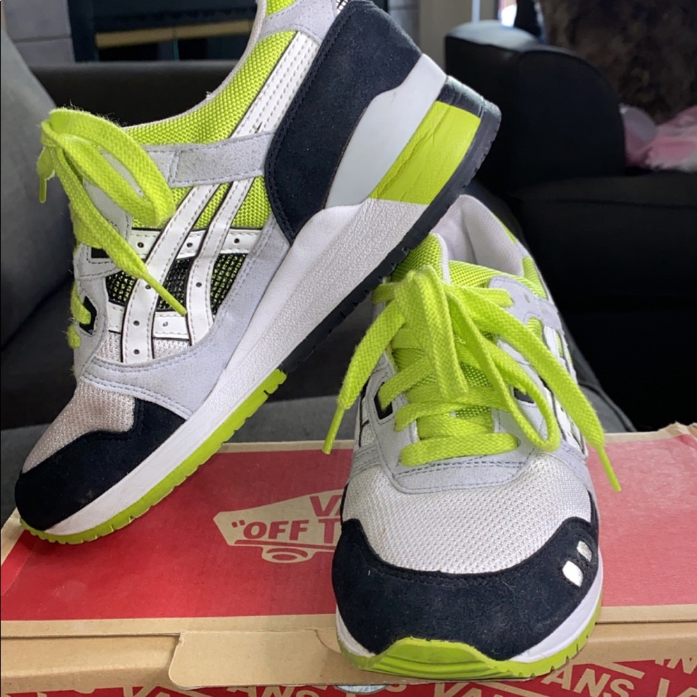 🚫 trendy Asics Gel Lyte III – Black – Neon size 6